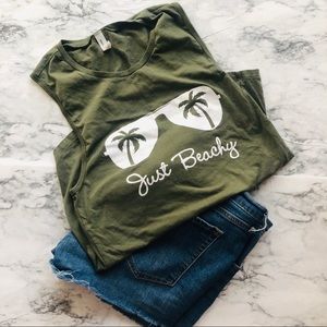Green Just Beachy Tank